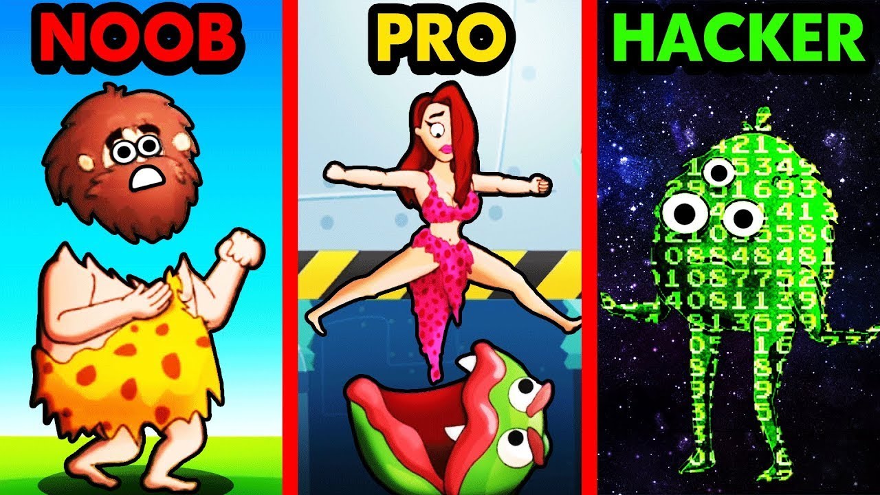 NOOB vs PRO vs HACKER CAVERNICOLA