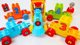 Building Duplo Train and Learning Numbers 1-4