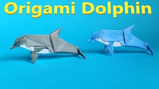 How to make an Origami Dolphin ( by Madiyar Amerkeshev), step by step tutorial.