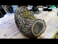 Woodturning a Log - Live Edge Black Walnut Bowl