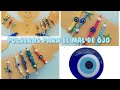 DIY Pulseras para el mal de ojo a macramé.(ojo turco).