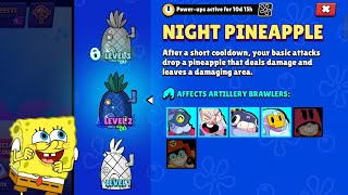 Night Pineapple power up Gameplay - Spongebob Event! (Brawl Stars)