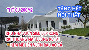 MS:25160 Khu nhà vườn ao cá nghỉ dưỡng thật tuyệt thổ cư 200m2 - Mặt tiền ôtô tặng nội thất cao cấp.