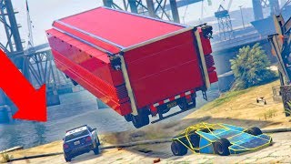 WE LAUNCHED HIM INTO THE WATER! *RAMP CAR TROLLING!* | GTA 5 THUG LIFE #157