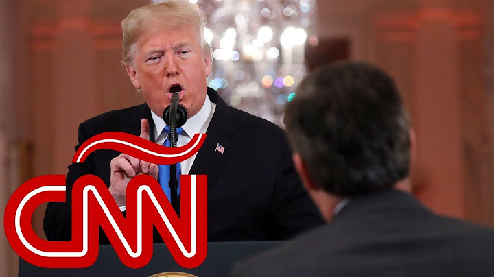 Trump llama a reportero de CNN Jim Acosta "enemigo del pueblo"