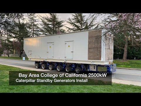 2.5 MW Caterpillar Generator Installation for Bay Area College