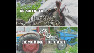 Removing The Dash And Brackets On My TEF 20 - Grey Fergie Restoration ep 21