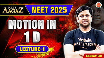 Motion in 1D Lecture 1 | Physics NEET 2025 | Aagaz NEET | Gaurav Gupta Sir