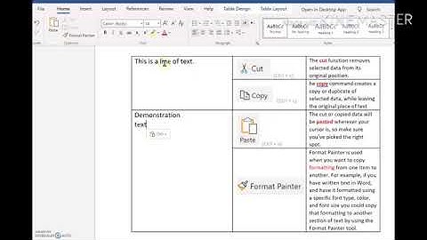 How to Cut,  Copy & Paste in Word