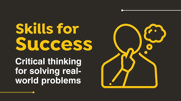 Webinar: Critical thinking for solving real-world problems