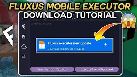 New Mobile Executor Fluxus Full Tutorial | Best Download Tutorial | 100% Working