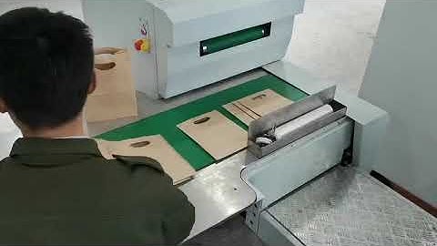 SQUARE BOTTOM PAPER BAG MACHINE WITH DIE CUT HANDLE