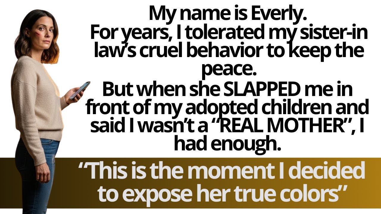 "My SIL Slapped Me & Said I'm Not A Real Mom. I Exposed Her." DR84