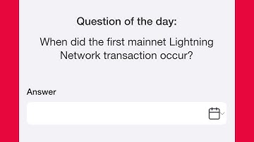 Time Farm | When did the first mainnet Lightning Network transaction occur?