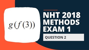 NHT 2018 VCE Maths Methods Exam 1 Solutions - Question 2
