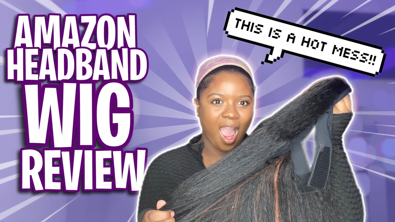 SYNTHETIC Headband wig review ! Pweouke Hair on Amazon ! $22