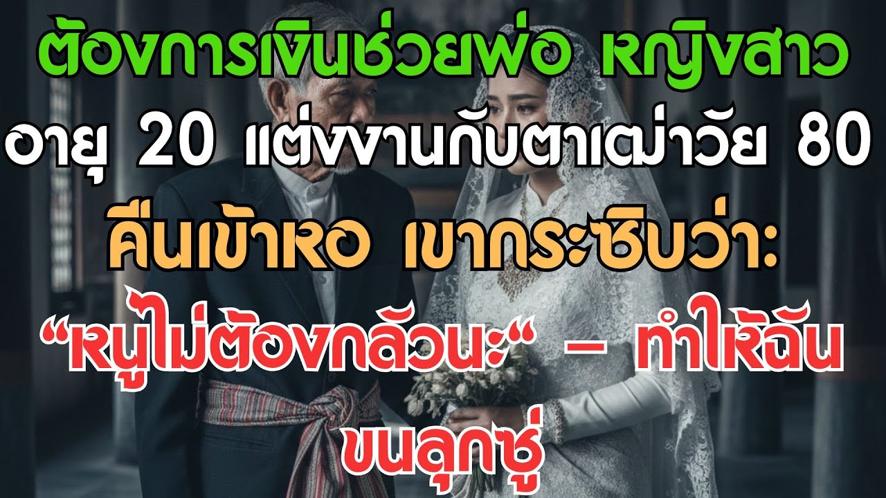 ขายตัวช่วยพ่อ ฉันแต่งงาน với ชายแก่ 80 ปี คืนเข้าหอเขาก็บอกว่า 