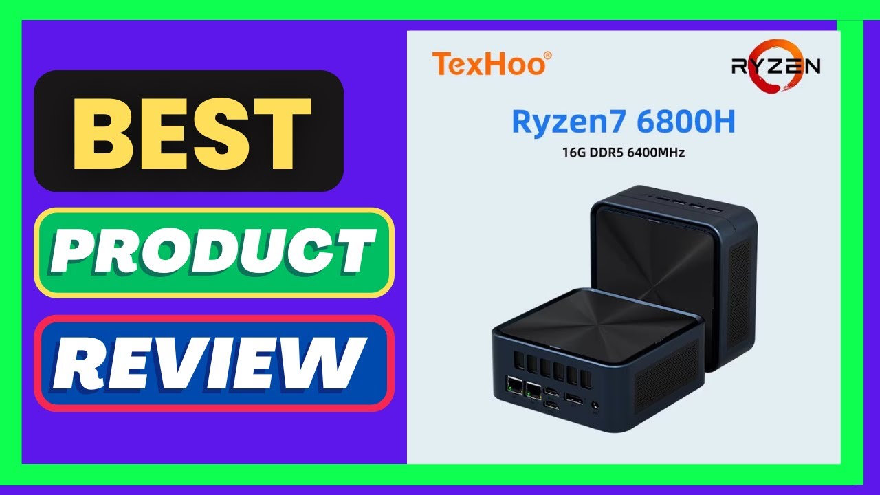 TexHoo Mini PC AMD Ryzen7 6800H Ryzen5 6600U Desktop Gaming Computer