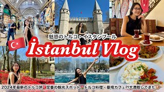 【夫婦でトルコ旅🇹🇷】イスタンブールで絶対行きたい観光大満喫Vlog🕌春のチューリップ祭り🌷トルコ料理🍴墓場のカフェ🫖これからトルコ行く方必見！