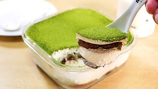 簡単！混ぜて冷やすだけ抹茶ティラミス Easy! Matcha tiramisu