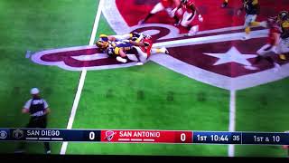 Aaf Qb Gets Helmet Knocked Off On Huge Hit In Season Opener