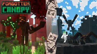 This Addon Brings Twilight Forest Style Dimension to Bedrock! (Forgotten Canopy)