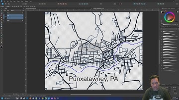 Creating a city map for use in a laser using Maperitive and Affinity Designer
