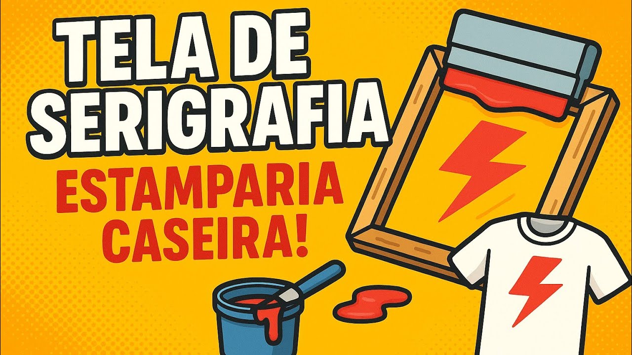 COMO FAZER TELA DE SERIGRAFIA - ESTAMPARIA CASEIRA