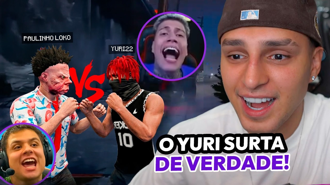 IRRITEI o STREAMER YURI22 ao VIVO no GTA RP😂 | REACT PAULINHO O LOKO