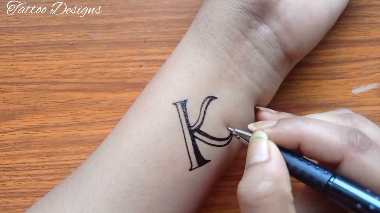 65 Amazing K Letter Tattoo Designs and Ideas  Body Art Guru