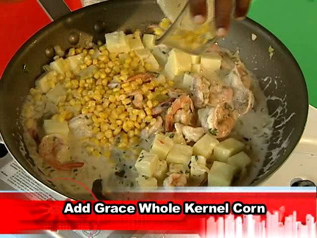 Trelawny Yam Rundown with Shrimp - Grace Foods Creative Cooking Chef Series