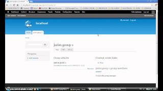 Drupal 7 create and configure groups