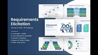 Requirements Elicitation Interview Process Presentation Template | Business Analysis Slides