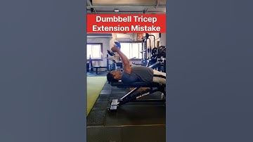 "Common Mistakes in Lying Dumbbell Tricep Extensions" #youtubeshorts #shortvideo #tricepsworkout
