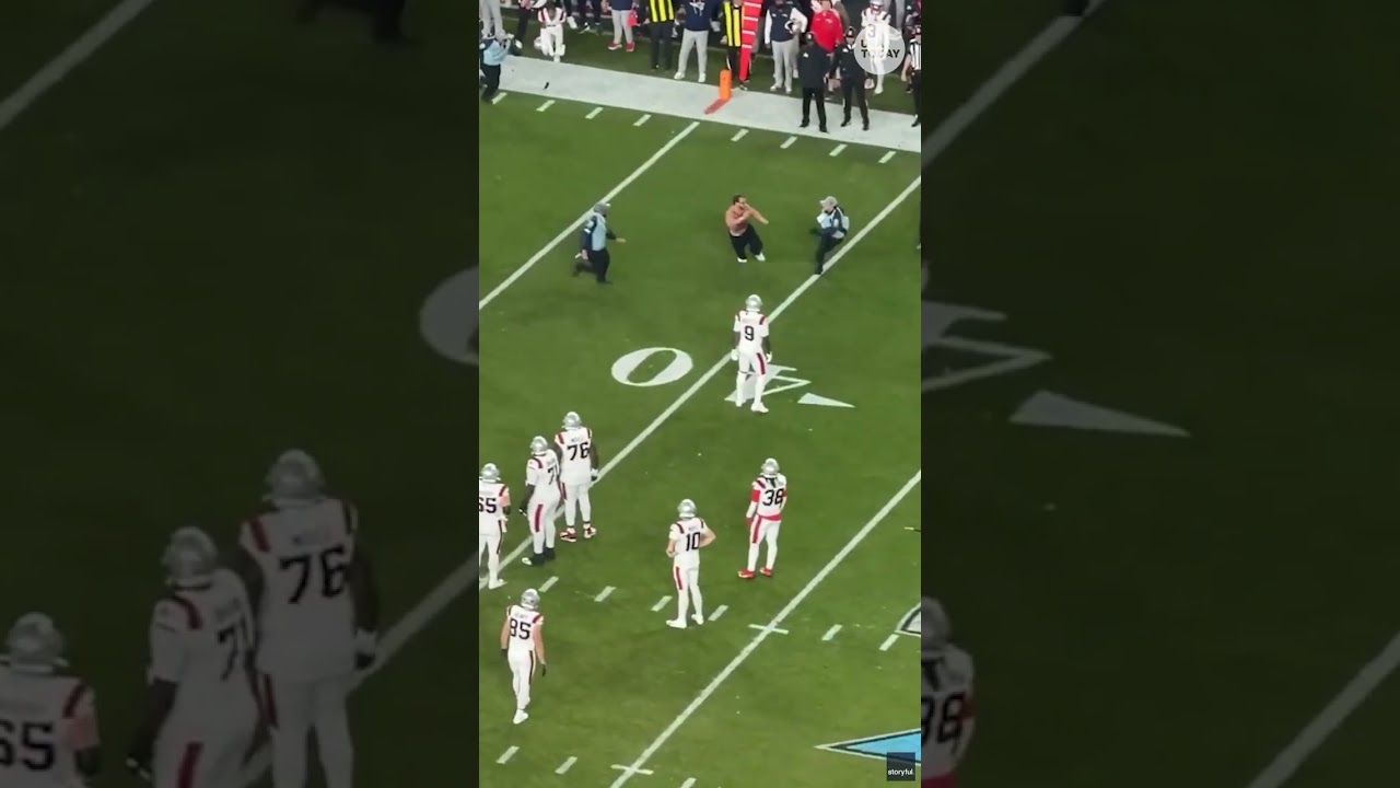 Super Bowl streaker meets Patriots player. See what happened next.