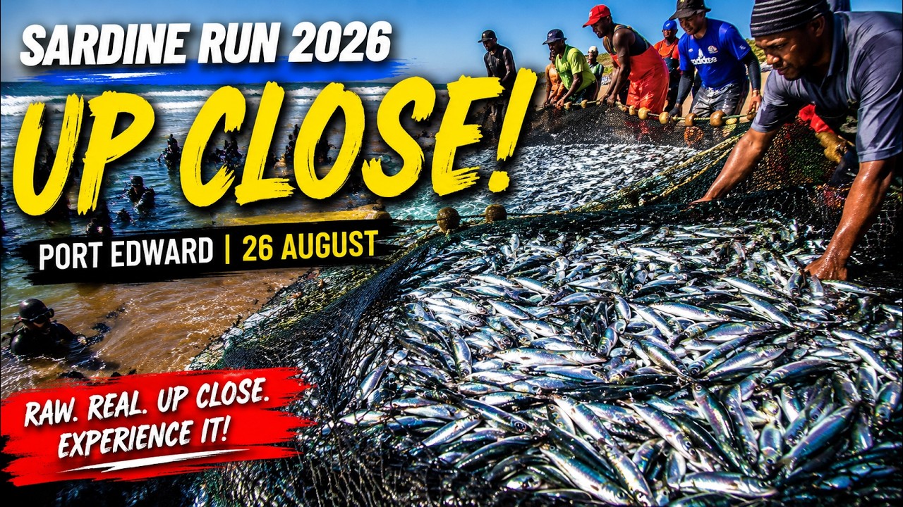 Sardine Run 2026 | Port Edward | Up Close With a Sardine Netting