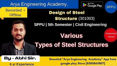 Design of steel structure | Types of steel Structure | by Abhi Sarvadnye