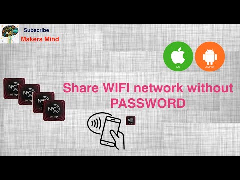 How to share WIFI details using Android or Apple without revealing password | #NFCTAG #SHAREWIFI