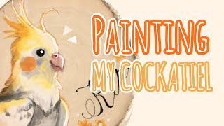 Painting my cockatiel