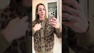 Womens Leopard Print Cardigan Soft, Comfortable Easy To Layer