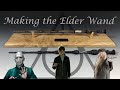 Making the Elder Wand from Harry Potter - from real Elder wood! Woodturning Dumbledore's Wand