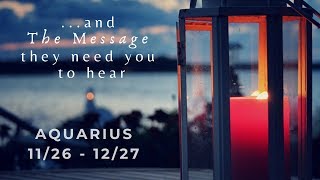 AQUARIUS . . . and The Message you need to hear | December 2019