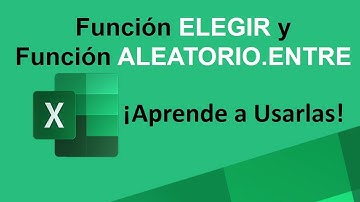 Función ELEGIR y Función ALEATORIO.ENTRE de Excel / Aprende a Usarlas con estos Ejemplos Prácticos.