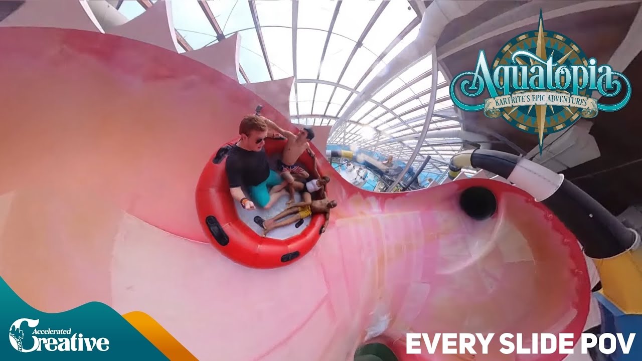 Every Major Waterslide at Aquatopia Indoor Waterpark - Camelback Lodge PA