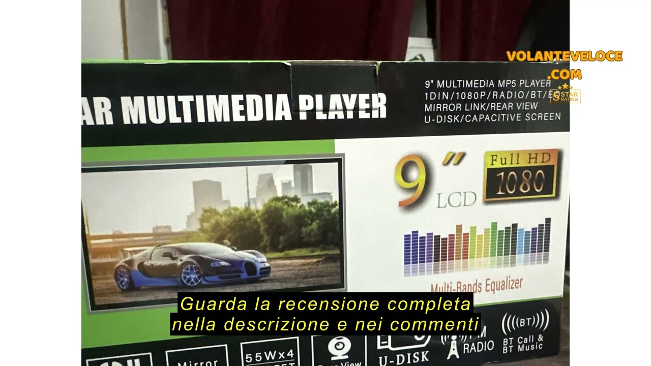 Recensione del ETLFUCyber Autoradio 1 Din con Carplay Android Auto, 9 pollici Touchscreen Radio con