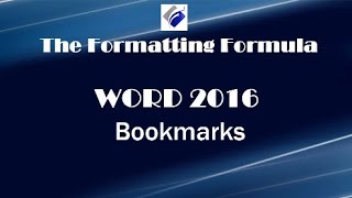Word 2016   Bookmarks