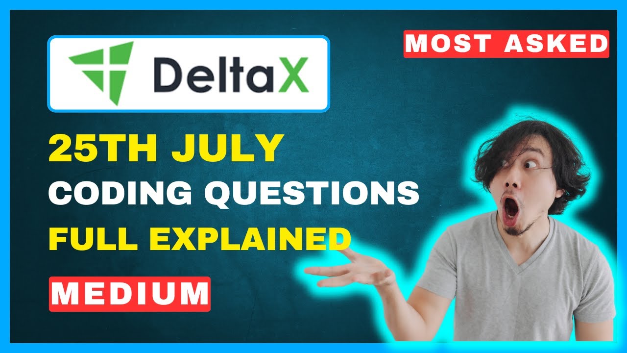 Hard ?😲 | DeltaX Coding Questions 2025 | MCQ Questions and Answers 2025 ...