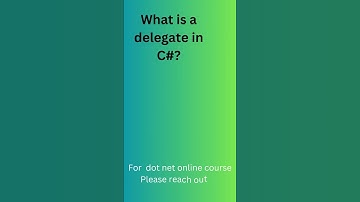 C# Delegates