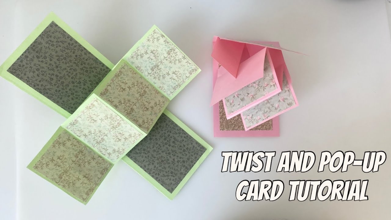 TWIST AND POP CARD | How to Make Beautiful Greeting Cards | Paper ...