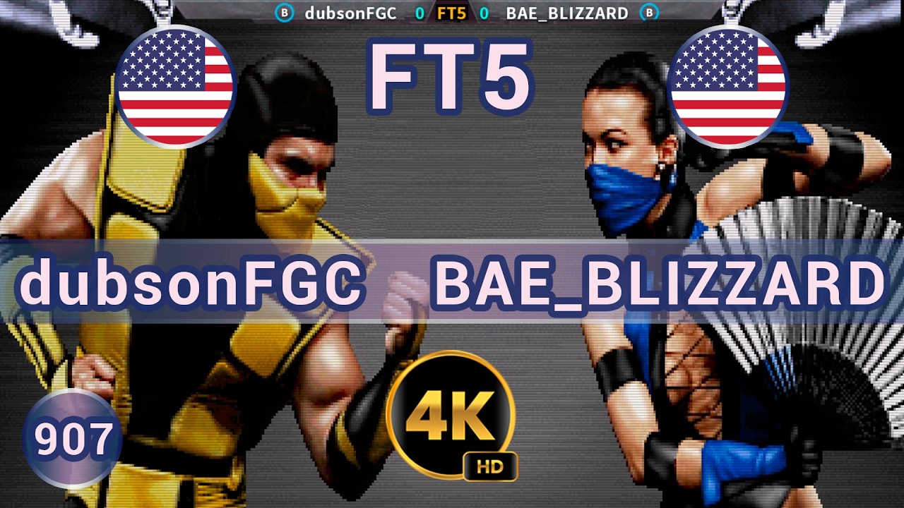 UMK3 - 🇺🇸 dubsonFGC vs BAE_BLIZZARD 🇺🇸 FT5 / 4K 60 FPS 